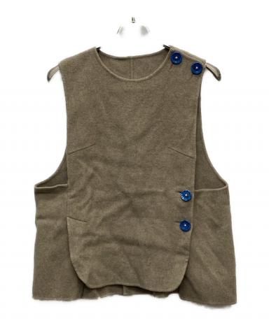 ENFOLD ウールリバーベスト エンフォルド ボタン 中古・古着通販】ENFOLD (エンフォルド) ウールリバー ベスト/300EA230
