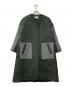 ENFOLD（エンフォルド）の古着「PEタフタノーカラーコート/	300CA330-1750」｜グリーン