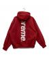 SUPREME (シュプリーム) Satin Applique Hooded Sweatshirt レッド サイズ:L：25000円