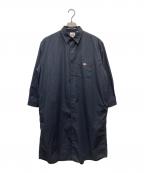 DANTONダントン）の古着「PRANCER BUTTON SHIRT DRESS PLAID」｜ネイビー