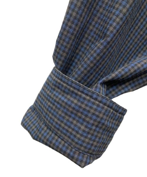 DANTON（ダントン）DANTON (ダントン) PRANCER BUTTON SHIRT DRESS PLAID ネイビー サイズ:36の古着・服飾アイテム