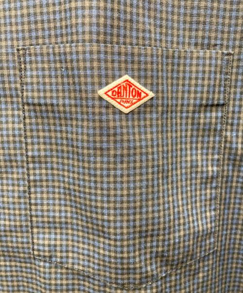 DANTON（ダントン）DANTON (ダントン) PRANCER BUTTON SHIRT DRESS PLAID ネイビー サイズ:36の古着・服飾アイテム