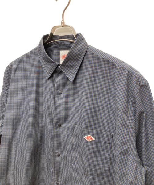 DANTON（ダントン）DANTON (ダントン) PRANCER BUTTON SHIRT DRESS PLAID ネイビー サイズ:36の古着・服飾アイテム