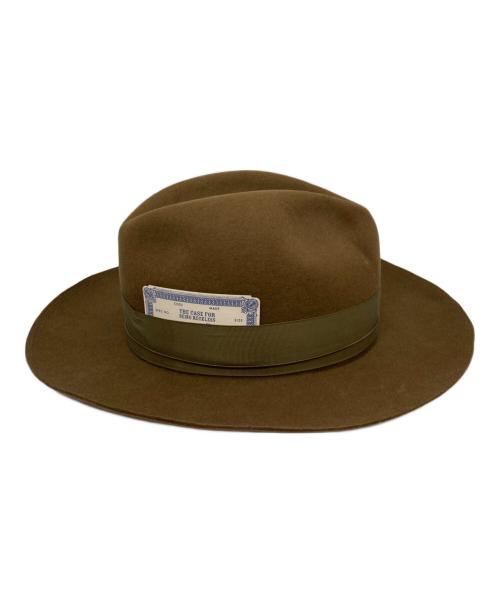 THE H.W.DOG&CO.（エイチダブリュードッグアンドコー）THE H.W.DOG&CO. (エイチダブリュードッグアンドコー) フェルトハット ブラウン サイズ:40の古着・服飾アイテム