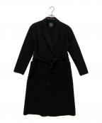 theoryセオリー）の古着「カシミヤダブルフェイスロングコート」｜ブラック