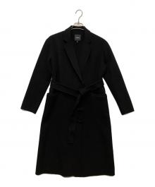 theory（セオリー）の古着「カシミヤダブルフェイスロングコート」｜ブラック