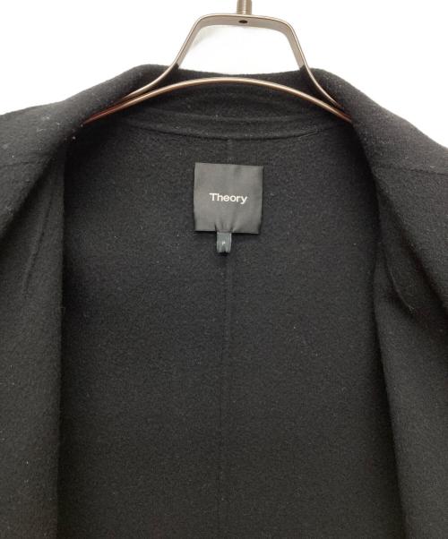 theory（セオリー）theory (セオリー) カシミヤダブルフェイスロングコート ブラック サイズ:Pの古着・服飾アイテム