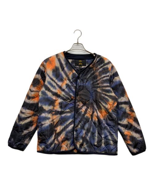 stussy（ステューシー）stussy (ステューシー) ALPHA INDUSTRIES (アルファインダストリーズ) キルティングジャケット ブルー サイズ:Ｍの古着・服飾アイテム