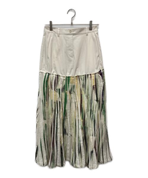 RIM.ARK（リムアーク）RIM.ARK (リムアーク) Movement pleats SK ベージュ サイズ:38の古着・服飾アイテム