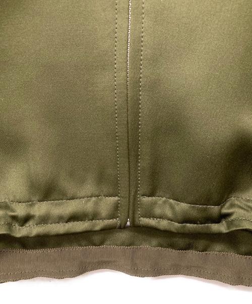 UN3D.（アンスリード）UN3D. (アンスリード) アウトシームショートブルゾン クロップドジャケット グリーン サイズ:36の古着・服飾アイテム