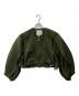 UN3D.（アンスリード）の古着「アウトシームショートブルゾン クロップドジャケット」｜グリーン