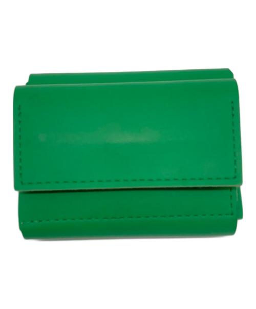 GOOD GOODS ISSEY MIYAKE（グッドグッズ イッセイミヤケ）GOOD GOODS ISSEY MIYAKE (グッドグッズ イッセイミヤケ) 3つ折り財布 グリーンの古着・服飾アイテム