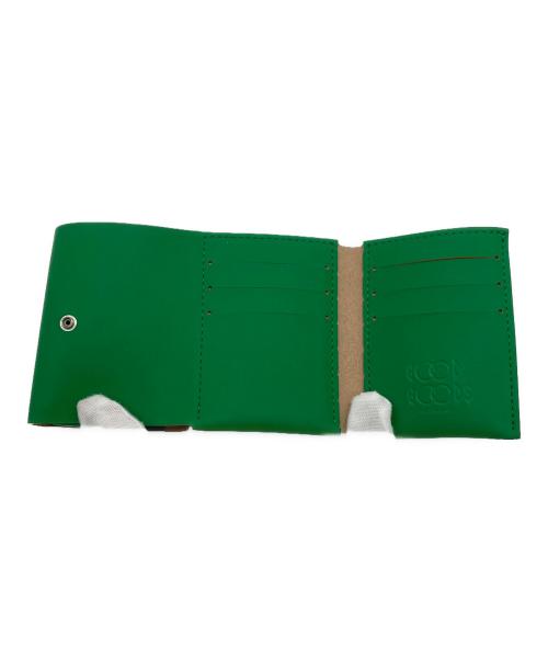 GOOD GOODS ISSEY MIYAKE（グッドグッズ イッセイミヤケ）GOOD GOODS ISSEY MIYAKE (グッドグッズ イッセイミヤケ) 3つ折り財布 グリーンの古着・服飾アイテム