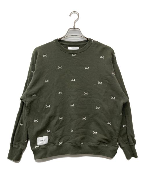 WTAPS（ダブルタップス）WTAPS (ダブルタップス) ACNE SWEATER/222ATDT-CSM25 グリーン サイズ:Ⅹ02の古着・服飾アイテム