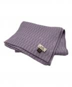 HERMESエルメス）の古着「ウールカシミヤマフラー」｜パープル