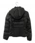 PRADA (プラダ) トライアングルロゴフーデッドダウンジャケット ブラック サイズ:40：120000円