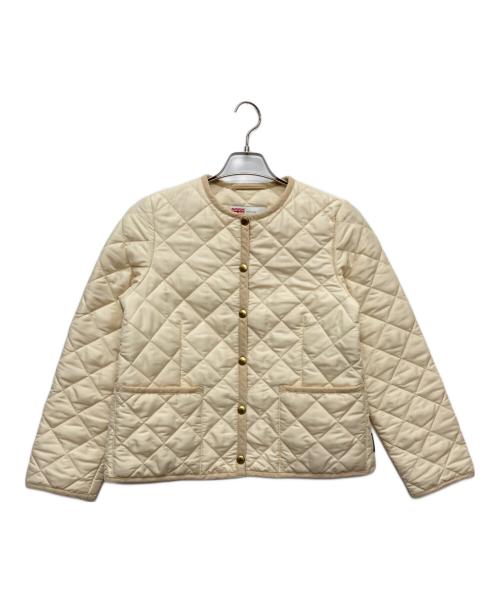 Traditional Weatherwear（トラディショナルウェザーウェア）Traditional Weatherwear (トラディショナルウェザーウェア) ショートキルティングジャケット/L222APQC0050AA アイボリー サイズ:36の古着・服飾アイテム