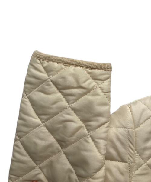 Traditional Weatherwear（トラディショナルウェザーウェア）Traditional Weatherwear (トラディショナルウェザーウェア) ショートキルティングジャケット/L222APQC0050AA アイボリー サイズ:36の古着・服飾アイテム