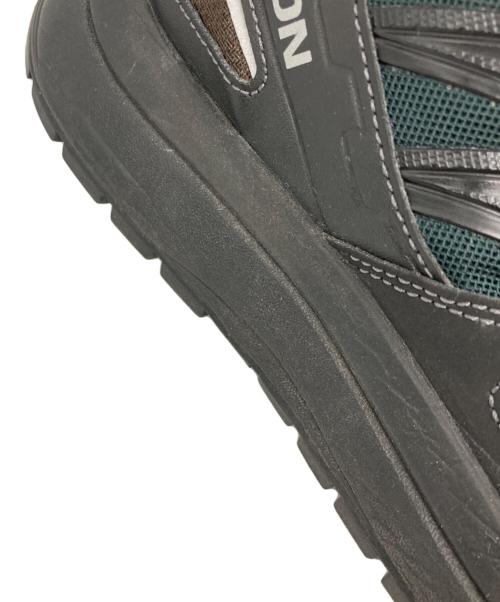 SALOMON（サロモン）SALOMON (サロモン) and wander (アンドワンダー) ODYSSEY ブラック×グリーン サイズ:UK9.5の古着・服飾アイテム