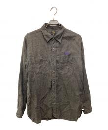 Needles（ニードルズ）の古着「Blue Chambray Linen Work Shirt」｜グレー