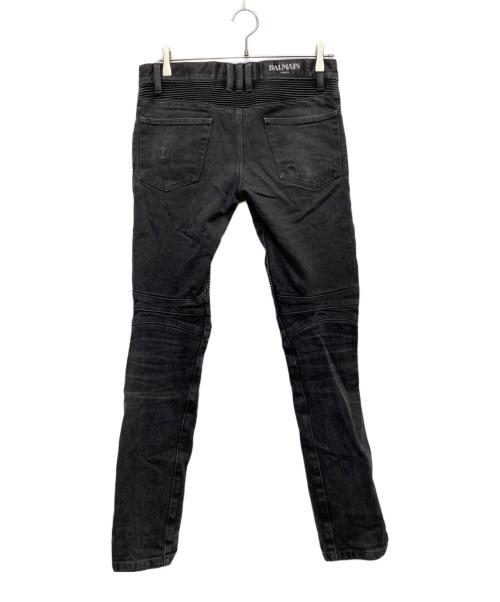 BALMAIN（バルマン）BALMAIN (バルマン) バイカーデニムパンツ/S5HT551C710 ブラック サイズ:29の古着・服飾アイテム