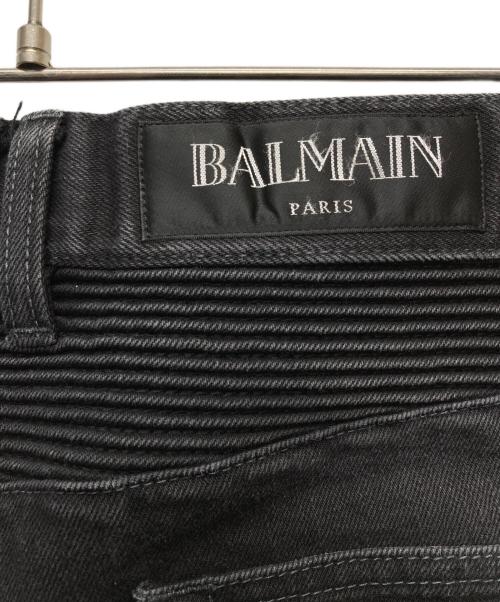 BALMAIN（バルマン）BALMAIN (バルマン) バイカーデニムパンツ/S5HT551C710 ブラック サイズ:29の古着・服飾アイテム