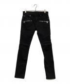 BALMAINバルマン）の古着「バイカーデニムパンツ」｜ブラック