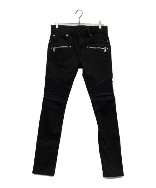 BALMAIN（バルマン）BALMAIN (バルマン) バイカーデニムパンツ ブラック サイズ:29の古着・服飾アイテム