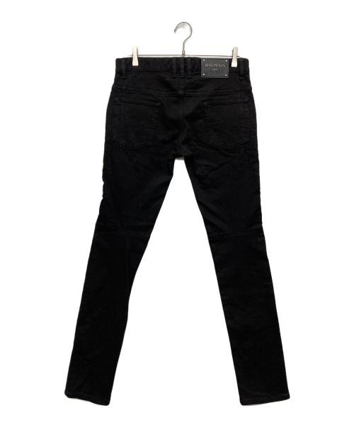 BALMAIN（バルマン）BALMAIN (バルマン) バイカーデニムパンツ ブラック サイズ:29の古着・服飾アイテム
