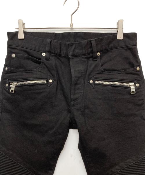BALMAIN（バルマン）BALMAIN (バルマン) バイカーデニムパンツ ブラック サイズ:29の古着・服飾アイテム
