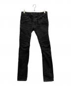 BALMAINバルマン）の古着「バイカーデニムパンツ/W4HT551C710W」｜ブラック