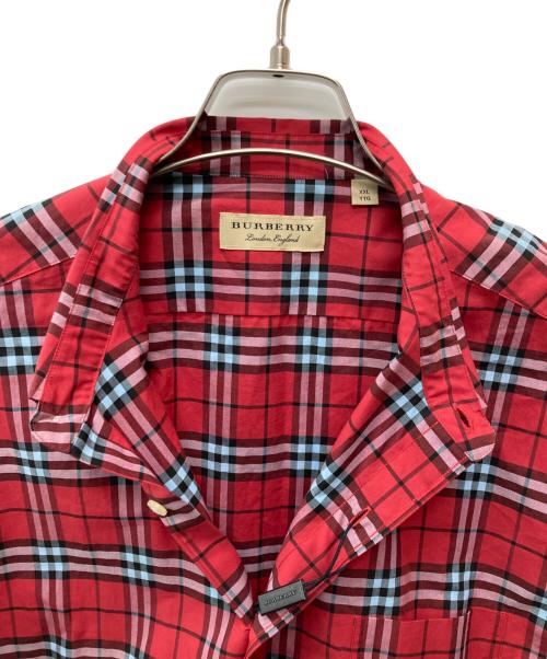 BURBERRY（バーバリー）BURBERRY (バーバリー) タータンチェックシャツ レッド サイズ:XXLの古着・服飾アイテム