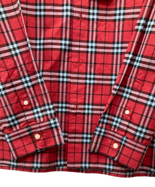 BURBERRY（バーバリー）BURBERRY (バーバリー) タータンチェックシャツ レッド サイズ:XXLの古着・服飾アイテム