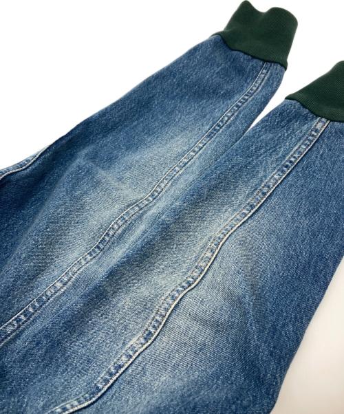 LOUIS VUITTON（ルイ ヴィトン）LOUIS VUITTON (ルイ ヴィトン) ハイブリッドデニム切り替えジップアップパーカー グリーン サイズ:XSの古着・服飾アイテム