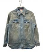 Acne studiosアクネ ストゥディオス）の古着「フェードフィニッシュボタンアップデニムシャツ」｜インディゴ