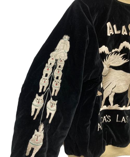東洋エンタープライズ（トウヨウエンタープライズ）東洋エンタープライズ (トウヨウエンタープライズ) リバーシブル 別珍 アラスカ スーベニアジャケット/M18427 旧品番 ブラック サイズ:Ｌの古着・服飾アイテム
