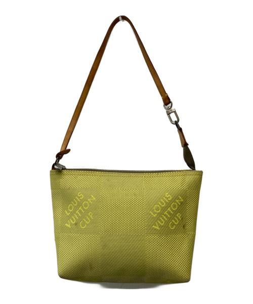 LOUIS VUITTON（ルイ ヴィトン）LOUIS VUITTON (ルイ ヴィトン) ダミエジェアンボランティア ポーチ イエローの古着・服飾アイテム