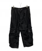 HUFハフ）の古着「FILLMORE CONVERTIBLE CARGO PANT/25M PT80113」｜ブラック