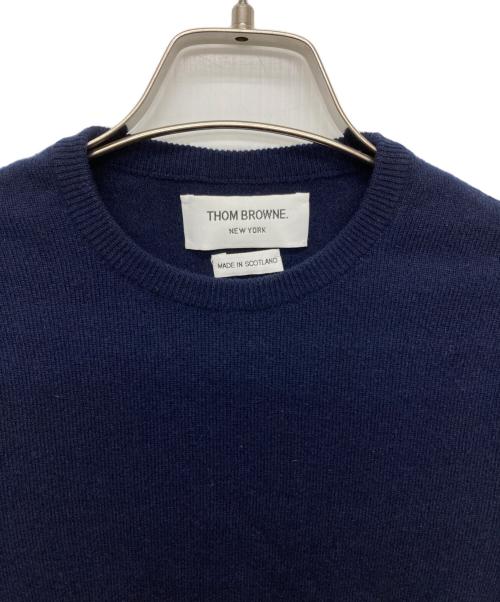 Thom Browne（トムブラウン）Thom Browne (トムブラウン) クラシック4BARカシミアクルーネックニット/FKA001A00011 ネイビー サイズ:1の古着・服飾アイテム
