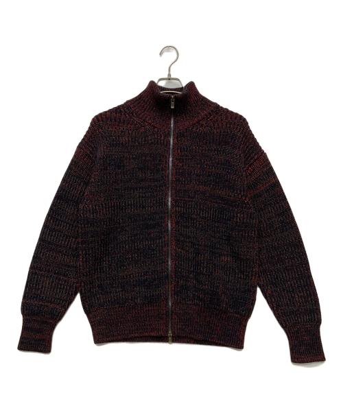 BATONER（バトナ―）BATONER (バトナ―) 25AW SIGNATURE DRIVERS KNIT/BN-25M-100 ネイビー×レッド サイズ:１の古着・服飾アイテム