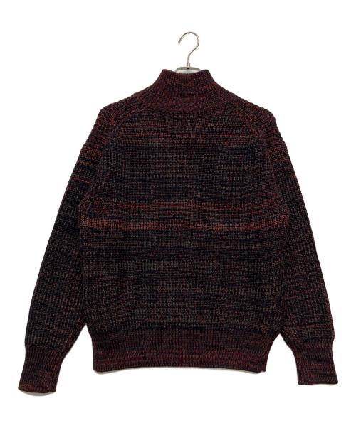 BATONER（バトナ―）BATONER (バトナ―) 25AW SIGNATURE DRIVERS KNIT/BN-25M-100 ネイビー×レッド サイズ:１の古着・服飾アイテム
