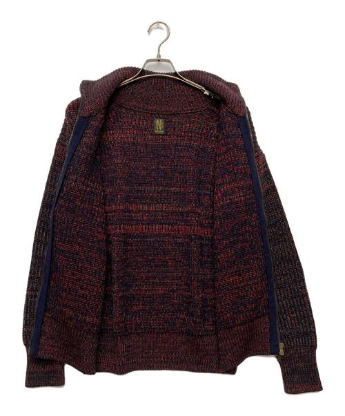 BATONER（バトナ―）BATONER (バトナ―) 25AW SIGNATURE DRIVERS KNIT/BN-25M-100 ネイビー×レッド サイズ:１の古着・服飾アイテム