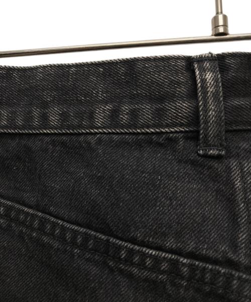 JOHN LAWRENCE SULLIVAN（ジョン ローレンス サリバン）JOHN LAWRENCE SULLIVAN (ジョン ローレンス サリバン) FRONT SIDE BELTED DENIM PANTS/2B007-0320-34 ブラック サイズ:46の古着・服飾アイテム