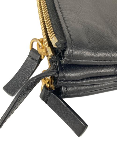 CELINE（セリーヌ）CELINE (セリーヌ) ラージトリオショルダーバック ブラックの古着・服飾アイテム