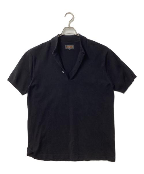 BEAMS PLUS（ビームスプラス）BEAMS PLUS (ビームスプラス) Knit Polo 12G ブラック サイズ:Ｌの古着・服飾アイテム