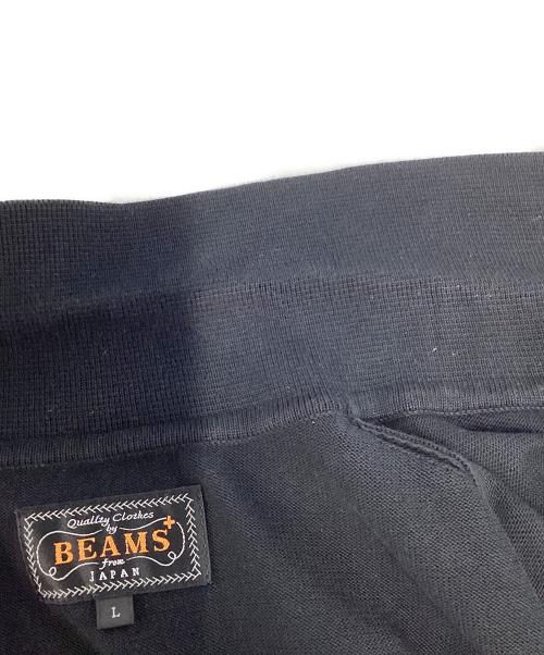BEAMS PLUS（ビームスプラス）BEAMS PLUS (ビームスプラス) Knit Polo 12G ブラック サイズ:Ｌの古着・服飾アイテム