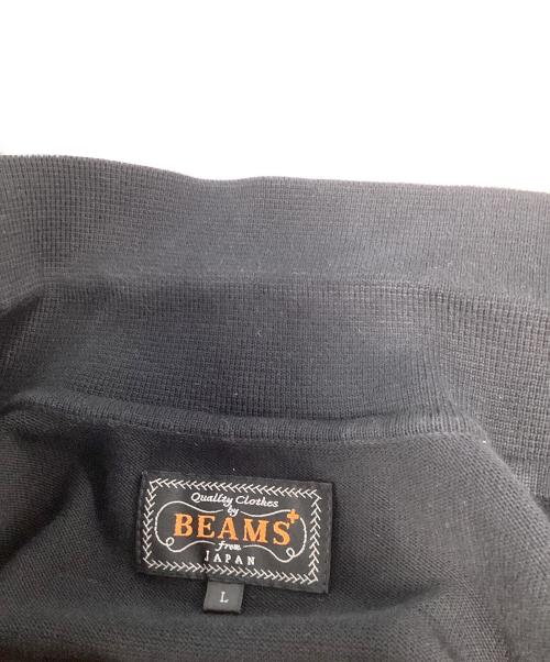 BEAMS PLUS（ビームスプラス）BEAMS PLUS (ビームスプラス) Knit Polo 12G ブラック サイズ:Ｌの古着・服飾アイテム