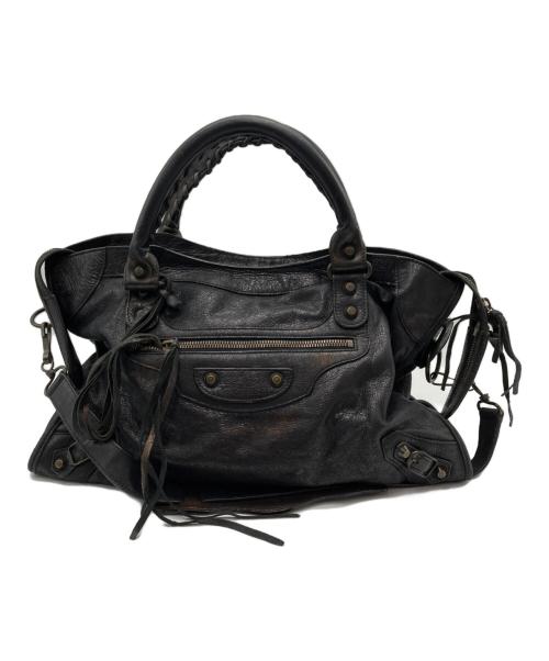 BALENCIAGA（バレンシアガ）BALENCIAGA (バレンシアガ) ザ・シティ ハンドバッグ/467891 ブラックの古着・服飾アイテム