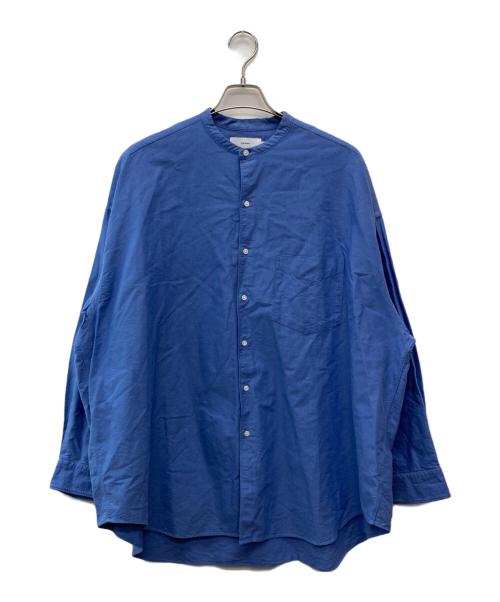 Graphpaper（グラフペーパー）Graphpaper (グラフペーパー) Oxford Oversized Band Collar Shirt/	GM233-50022B ブルー サイズ:ＦＲＥＥの古着・服飾アイテム