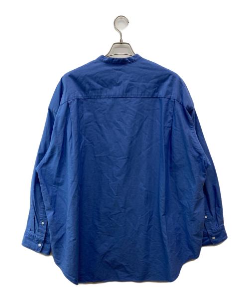 Graphpaper（グラフペーパー）Graphpaper (グラフペーパー) Oxford Oversized Band Collar Shirt/	GM233-50022B ブルー サイズ:ＦＲＥＥの古着・服飾アイテム
